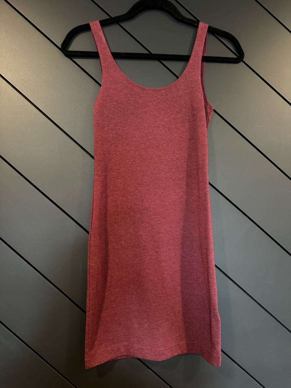H&M Basic Scoop Neck Tank Dress - Maroon